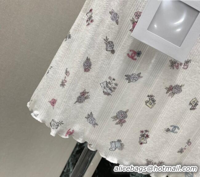 ​Super Quality Chanel Cotton Vest 0411 White/Print 2025