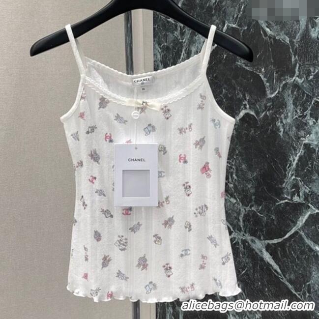 ​Super Quality Chanel Cotton Vest 0411 White/Print 2025