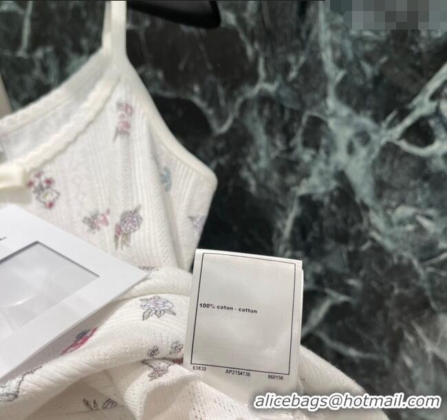 ​Super Quality Chanel Cotton Vest 0411 White/Print 2025