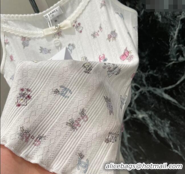 ​Super Quality Chanel Cotton Vest 0411 White/Print 2025