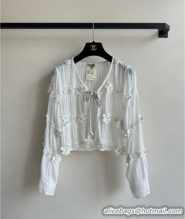 ​Good Quality Chanel Cardigan CH042810 White 2025