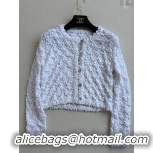 ​Top Grade Chanel Knit Cardigan CH042817 White 2025