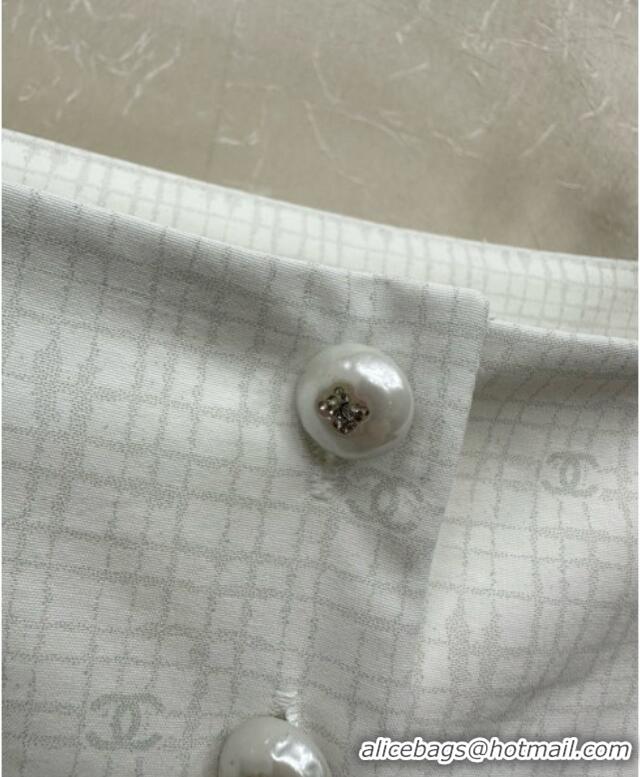 ​Reasonable Price Chanel Dress with Pearls with Pearls CH042820 White 2025