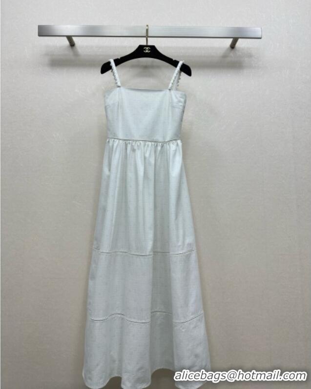 ​Reasonable Price Chanel Dress with Pearls with Pearls CH042820 White 2025