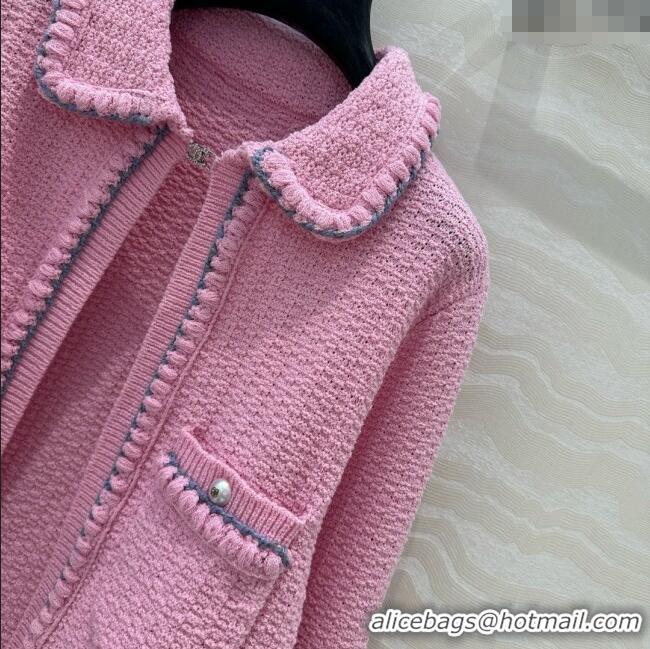 Top Quality Chanel Knit Cardigan CH042910 Pink 2025