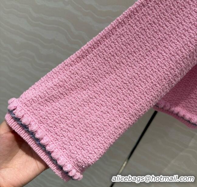 Top Quality Chanel Knit Cardigan CH042910 Pink 2025