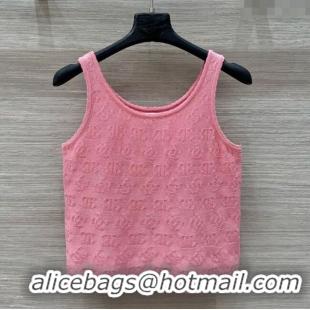 ​Buy Inexpensive Chanel CC Jacquard Vest 30074 Pink 2025
