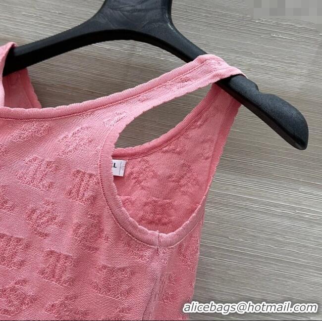 ​Buy Inexpensive Chanel CC Jacquard Vest 30074 Pink 2025