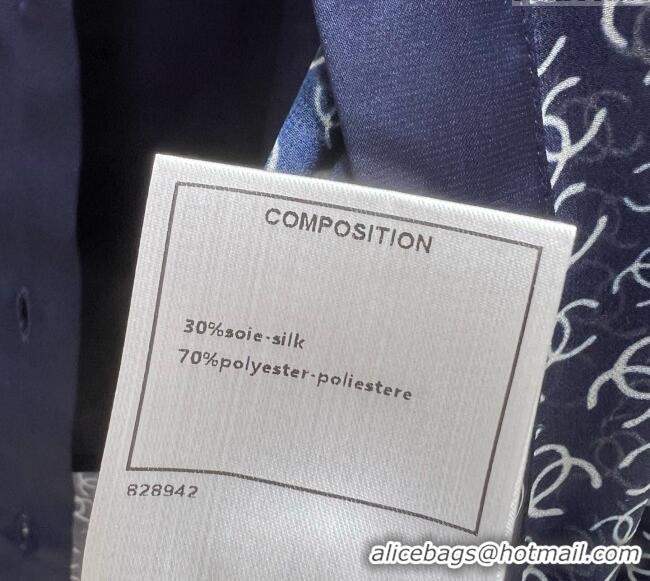 ​Best Price Chanel Shirt 30070 Navy Blue 2025