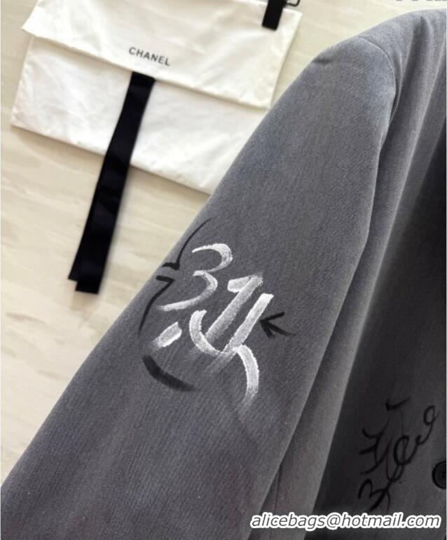 Reasonable Price Chanel Graffiti Jacket 42907 Grey 2025