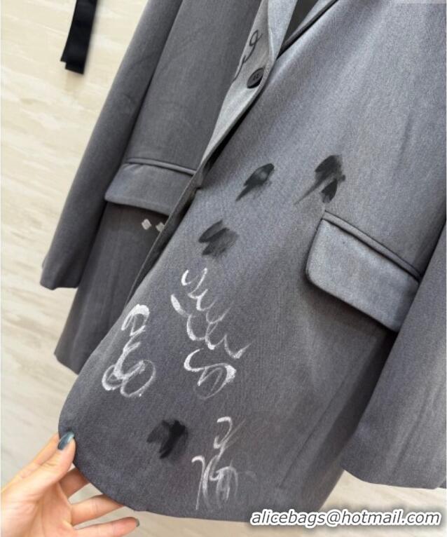 Reasonable Price Chanel Graffiti Jacket 42907 Grey 2025