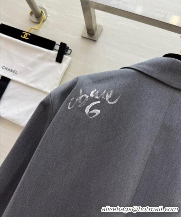 Reasonable Price Chanel Graffiti Jacket 42907 Grey 2025