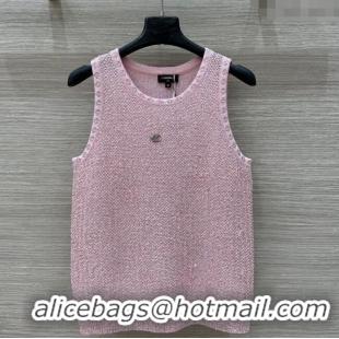 Top Grade Chanel Sequins Vest 30021 Pink 2025