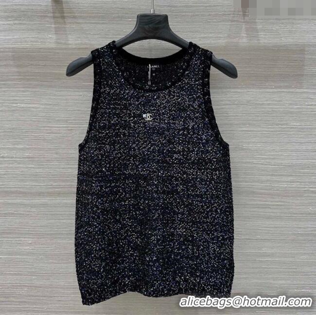 Traditional Specials Chanel Sequins Vest 30021 Black 2025