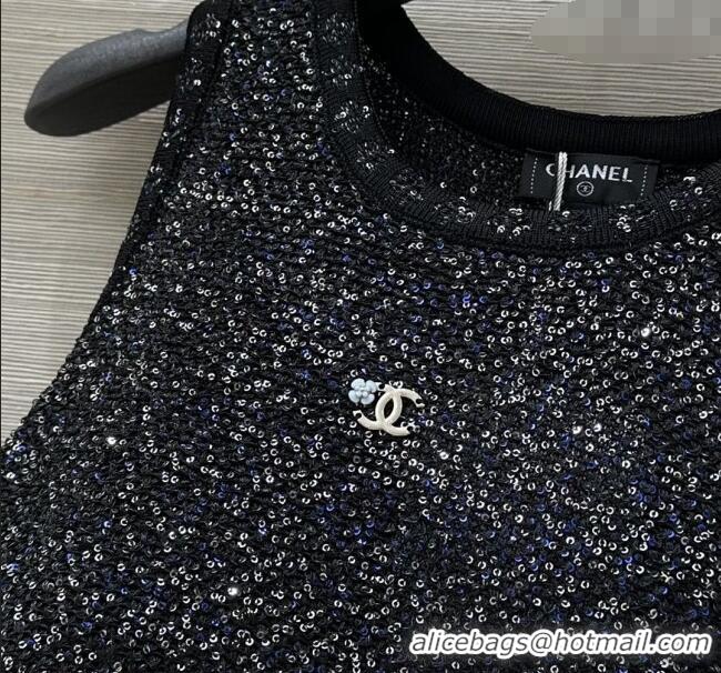 Traditional Specials Chanel Sequins Vest 30021 Black 2025