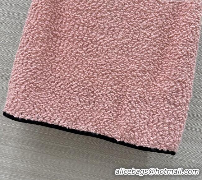 Fashion Grade Chanel Wool Cardigan and Skirt Set 30050 Pink 2025