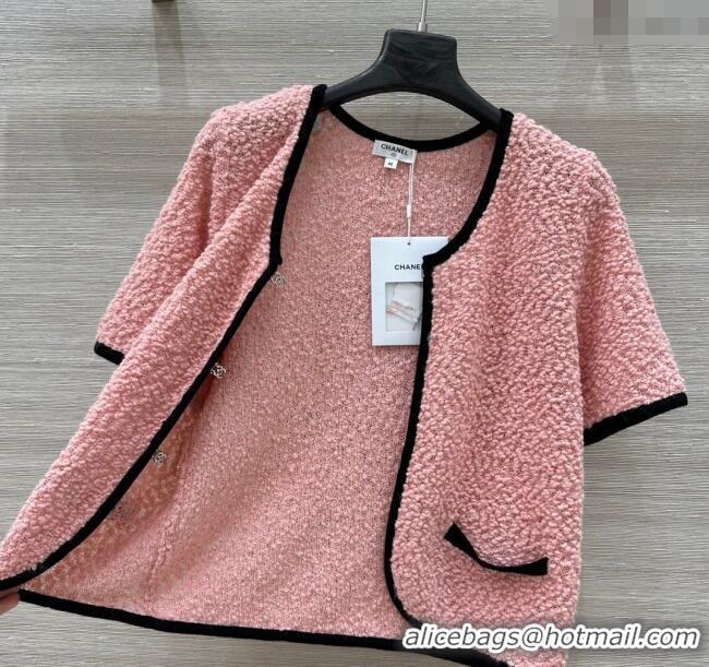 Fashion Grade Chanel Wool Cardigan and Skirt Set 30050 Pink 2025