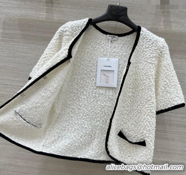 Buy Discount Chanel Wool Cardigan and Skirt Set 30050 White 2025