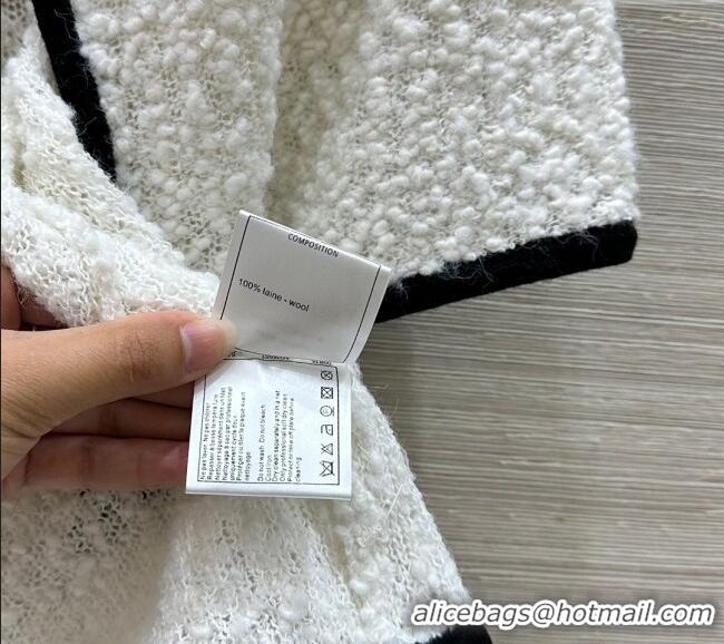 Buy Discount Chanel Wool Cardigan and Skirt Set 30050 White 2025