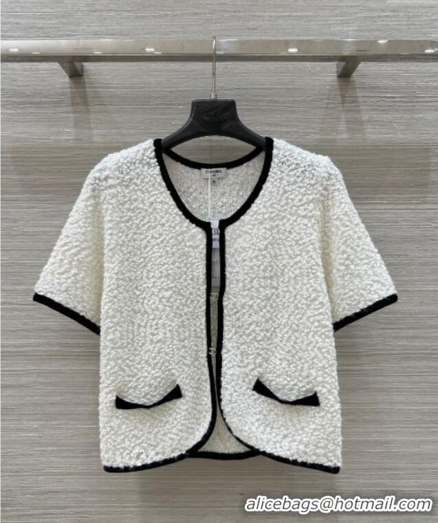 Buy Discount Chanel Wool Cardigan and Skirt Set 30050 White 2025