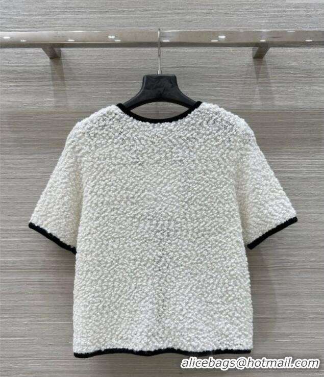 Buy Discount Chanel Wool Cardigan and Skirt Set 30050 White 2025