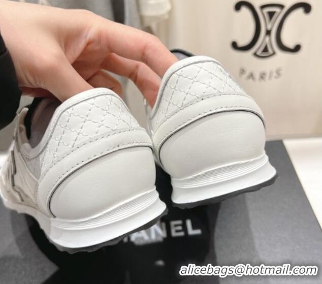 Perfect Chanel Calfskin Sneakers White 2025 G46372