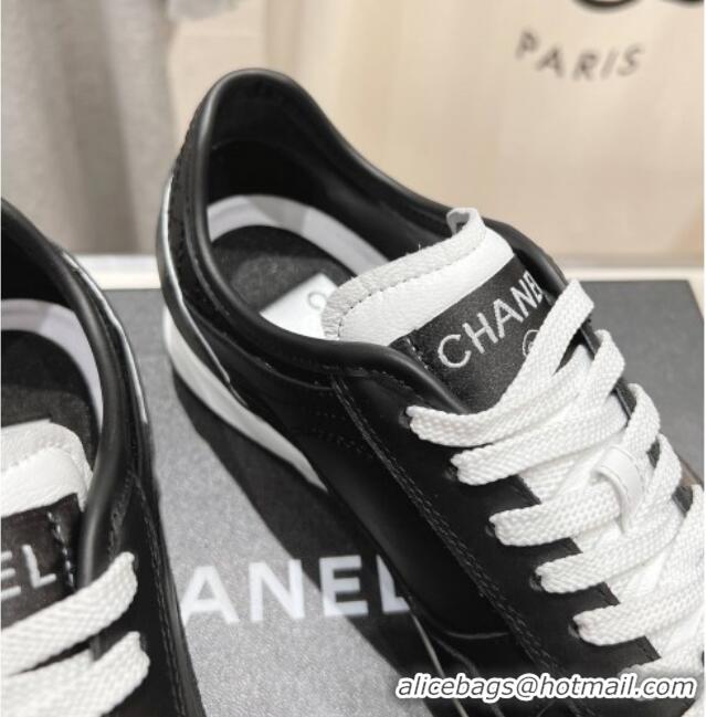Good Quality Chanel Calfskin Sneakers Black 2025 G46372 