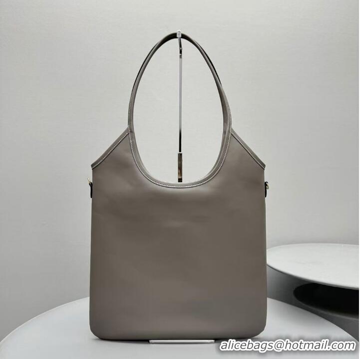 Best Product Miu Miu IVY Calfskin Leather Tote Bag 5BG231 Grey