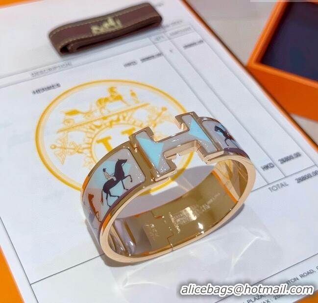 Well Crafted Hermes Clic H Wide Bracelet 2cm H022815 2025