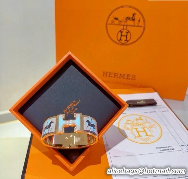 Well Crafted Hermes Clic H Wide Bracelet 2cm H022815 2025