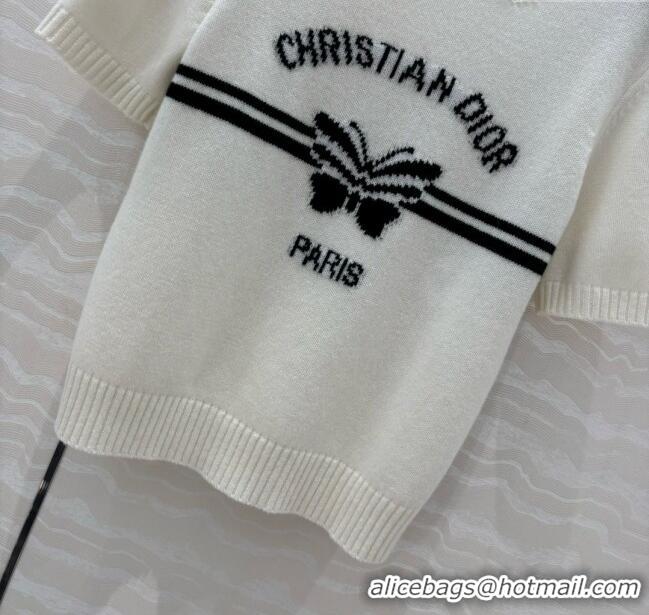 Super Quality Dior Cashmere Short-sleeved Sweater D041012 2025