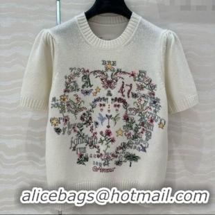 Famous Brand Dior Cashmere Short-sleeved Sweater D041013 2025
