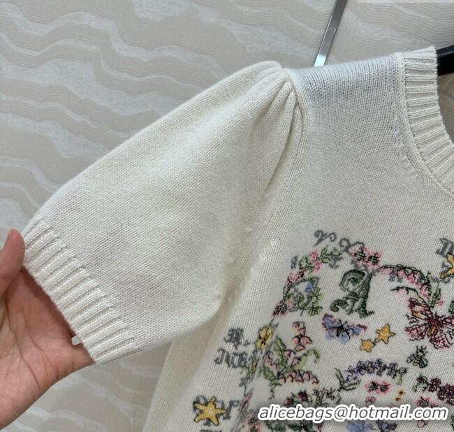 Famous Brand Dior Cashmere Short-sleeved Sweater D041013 2025