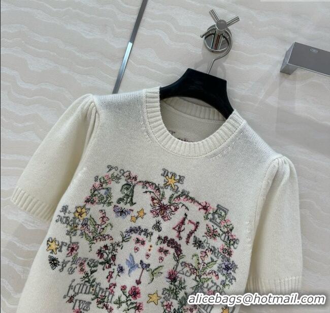 Famous Brand Dior Cashmere Short-sleeved Sweater D041013 2025