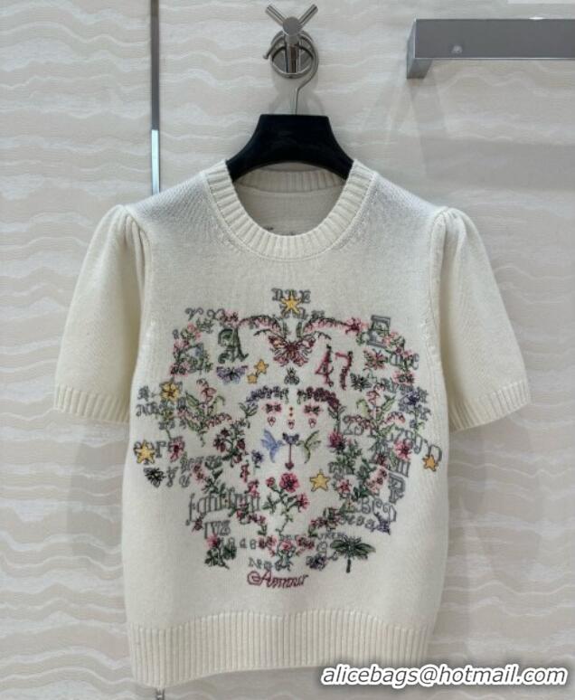 Famous Brand Dior Cashmere Short-sleeved Sweater D041013 2025