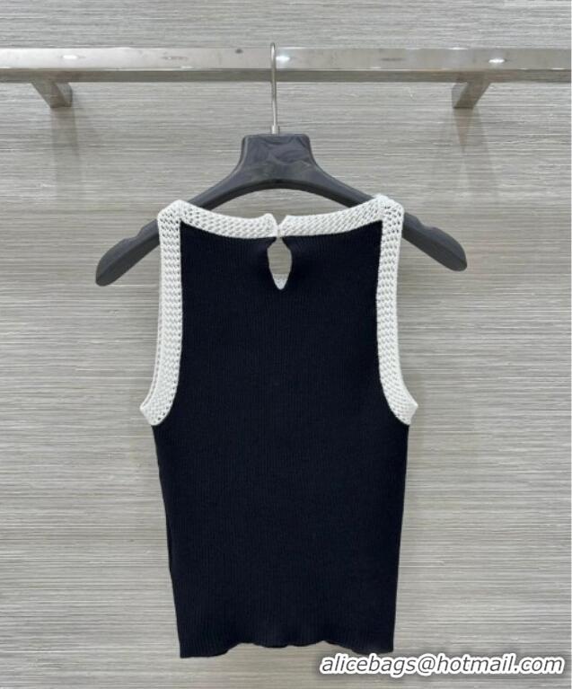 Shop Grade Dior Tencel & Cotton Vest 0411 Black 2025