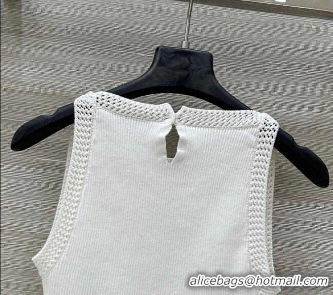 Most Popular Dior Tencel & Cotton Vest 0411 White 2025