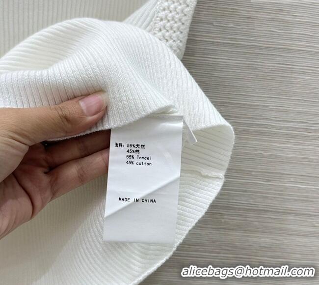Most Popular Dior Tencel & Cotton Vest 0411 White 2025
