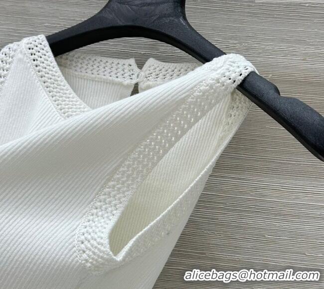 Most Popular Dior Tencel & Cotton Vest 0411 White 2025
