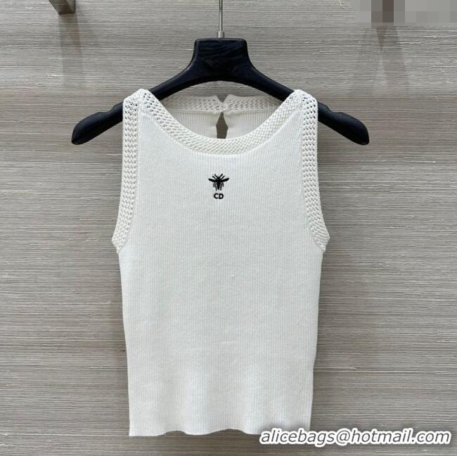 Most Popular Dior Tencel & Cotton Vest 0411 White 2025
