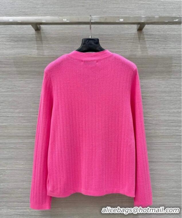 Good Product Dior Wool and Cashmere Cardigan 0411 Dark Pink 2025