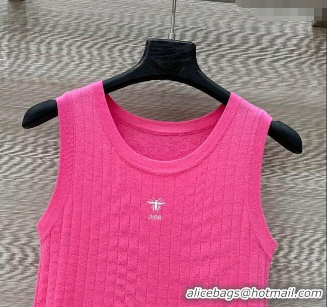 ​Big Discount Dior Wool and Cashmere Vest 0411 Dark Pink 2025