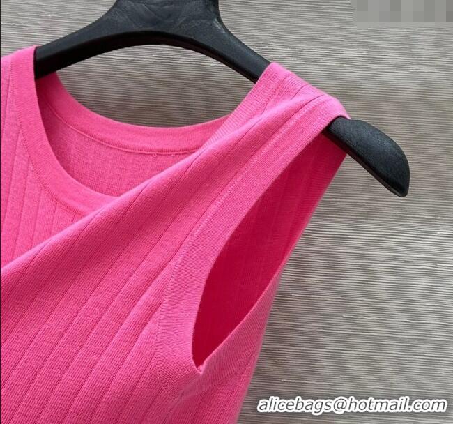 ​Big Discount Dior Wool and Cashmere Vest 0411 Dark Pink 2025