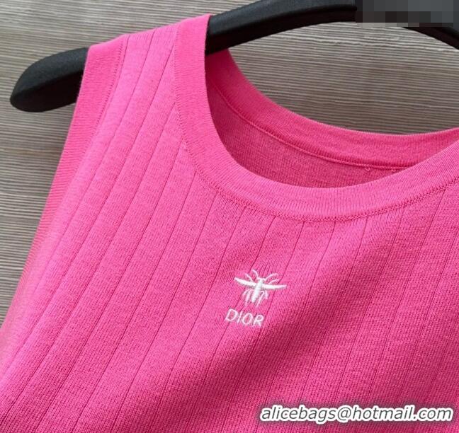 ​Big Discount Dior Wool and Cashmere Vest 0411 Dark Pink 2025