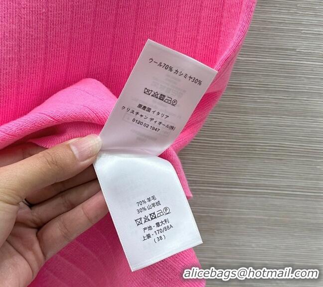 ​Big Discount Dior Wool and Cashmere Vest 0411 Dark Pink 2025
