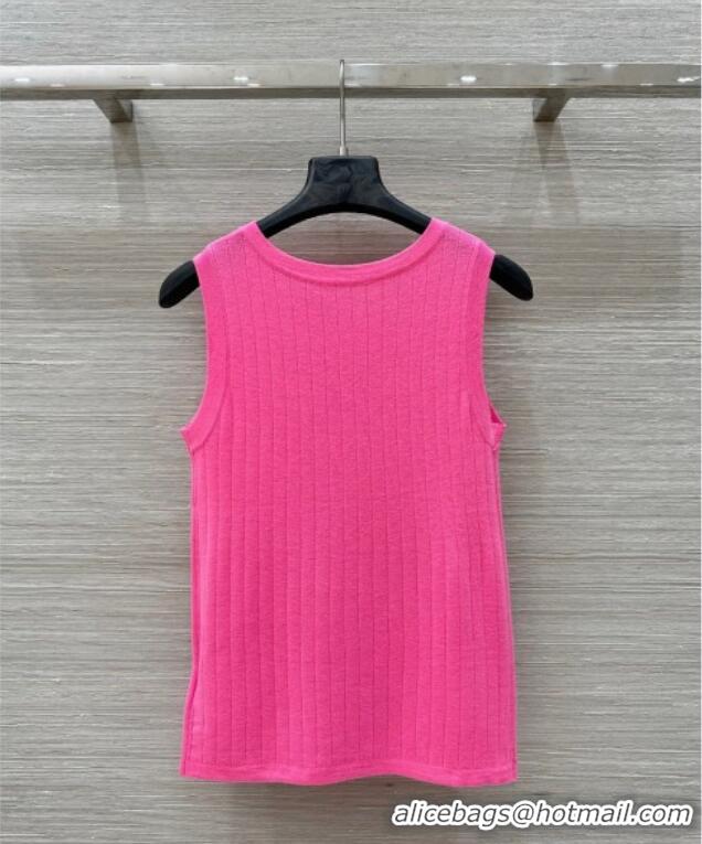​Big Discount Dior Wool and Cashmere Vest 0411 Dark Pink 2025
