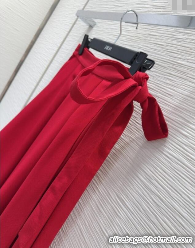 Top Quality Discount Dior Shirt and Skirt Set 250430044 Red 2025