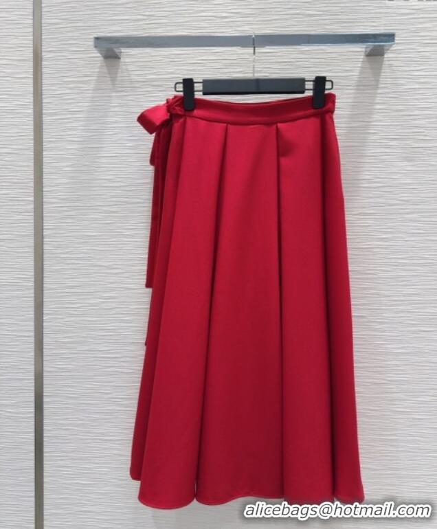 Top Quality Discount Dior Shirt and Skirt Set 250430044 Red 2025