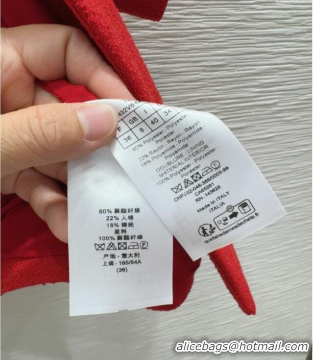 Top Quality Discount Dior Shirt and Skirt Set 250430044 Red 2025
