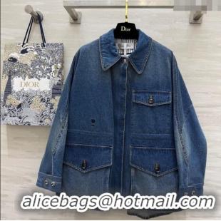 Super Quality Dior Denim Jacket 042903 Blue 2025